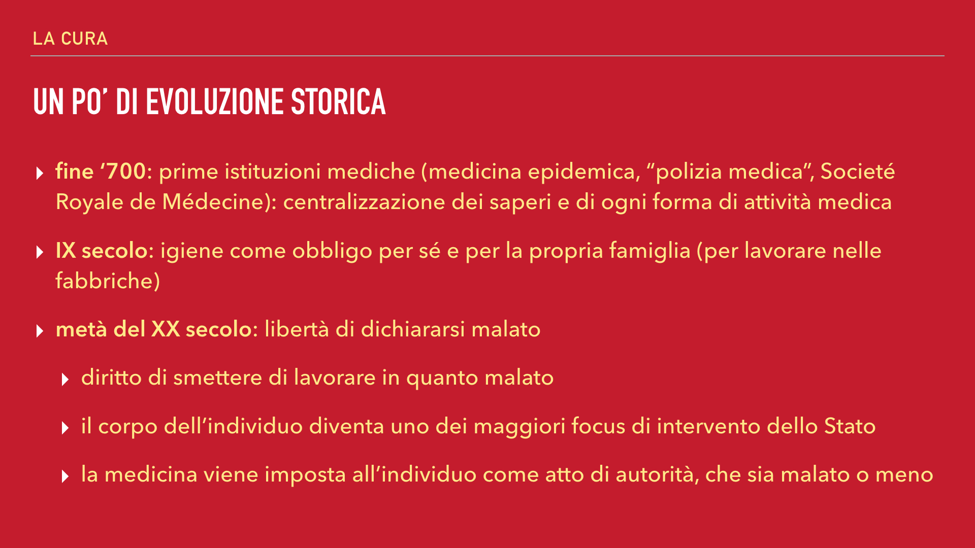Erbe Indisciplinate, evoluzione storica 2