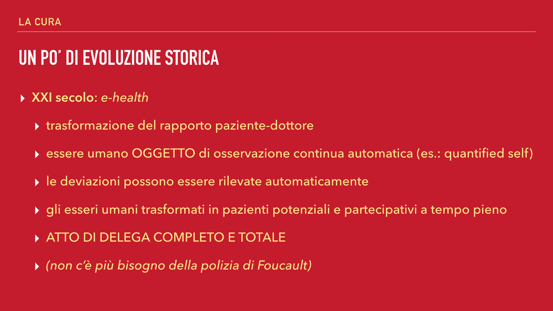 Erbe Indisciplinate, evoluzione storica 1