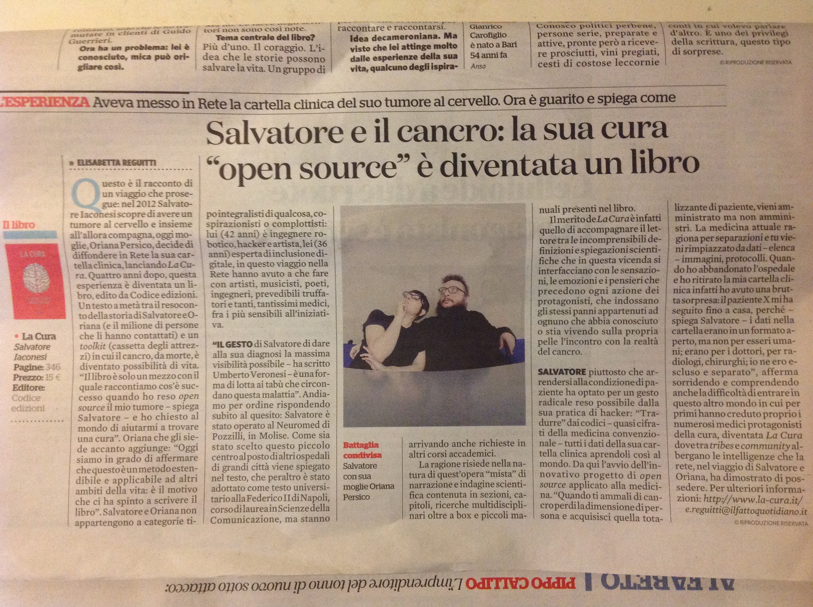 La Cura sul Fatto Quotidiano
