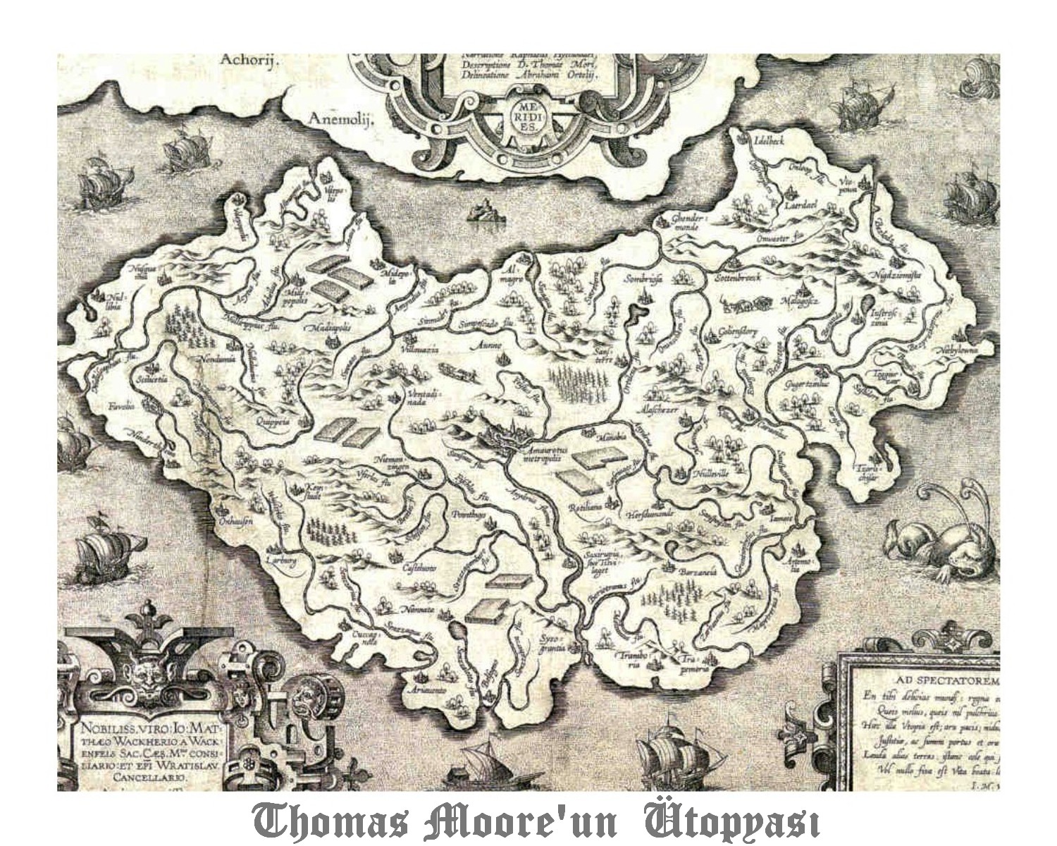 La mappa di Utopia di T. More